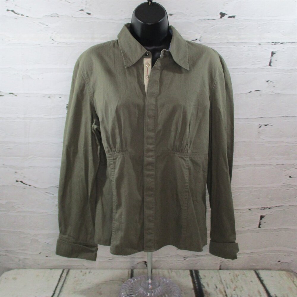 Tommy Hilfiger Fitted Snap Front Collared Shirt